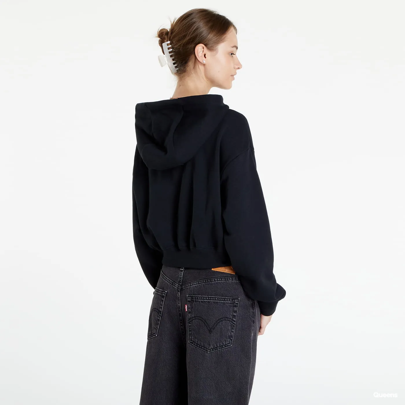 SPORTSWEAR CLUB FLEECE WOMENS OVERSIZED CROP HOODIE