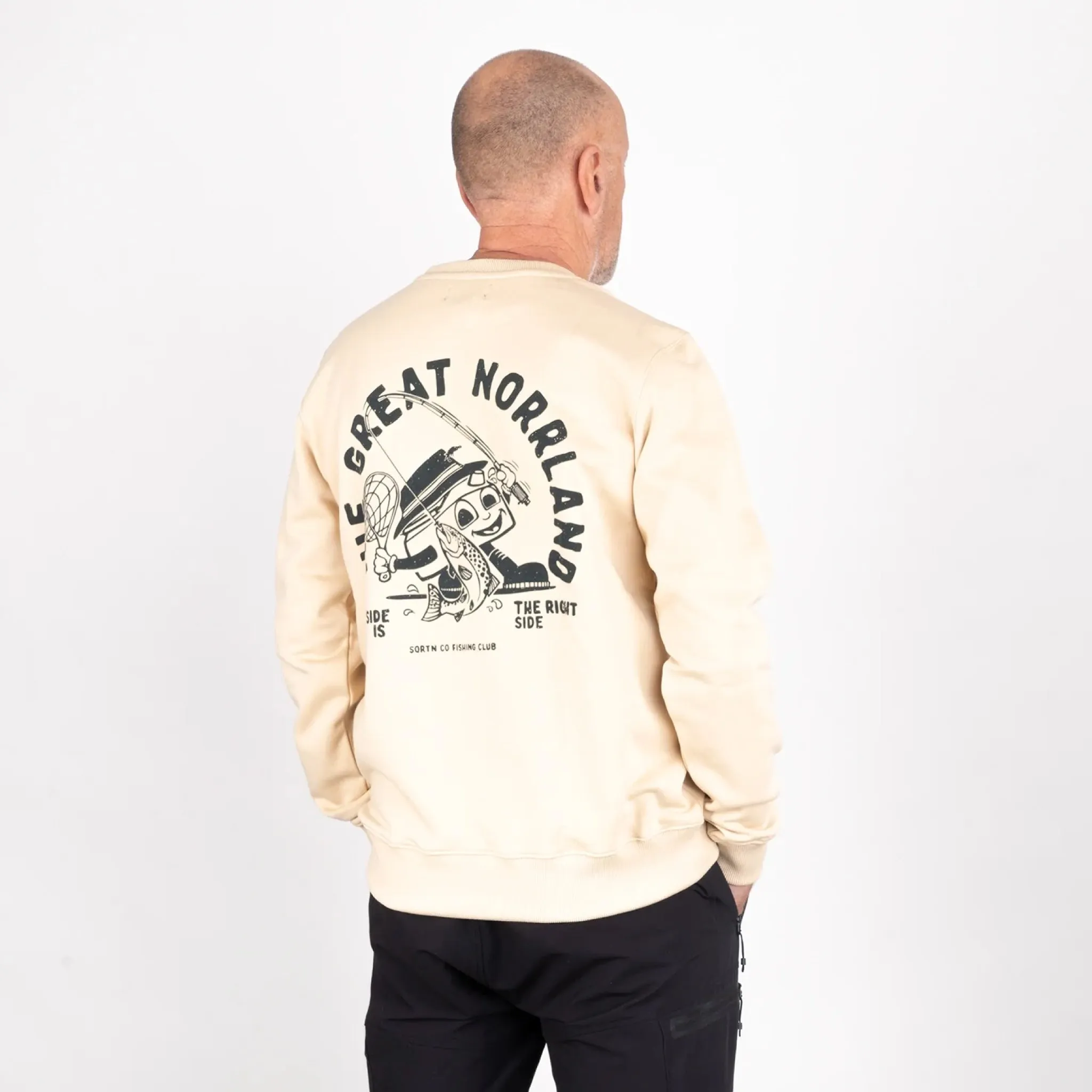 SQRTN Fiskepanna Crewneck Pale Khaki
