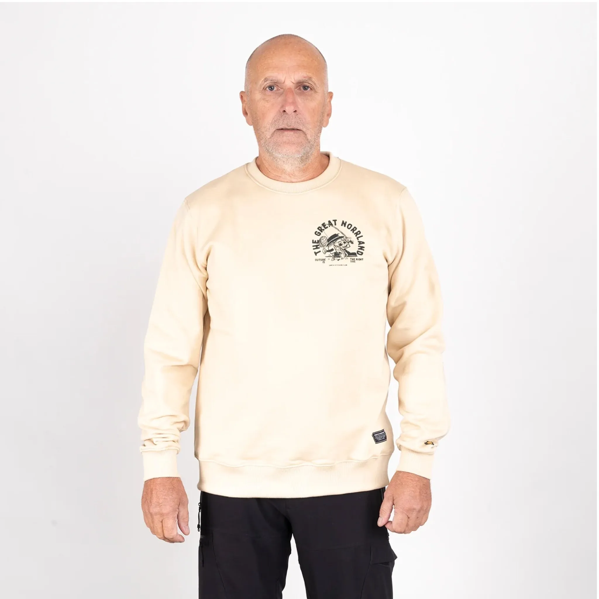 SQRTN Fiskepanna Crewneck Pale Khaki