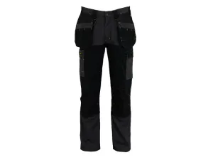 Stanley Clothing Dixon Slim Fit Trousers Grey/Black Waist 38in Leg R