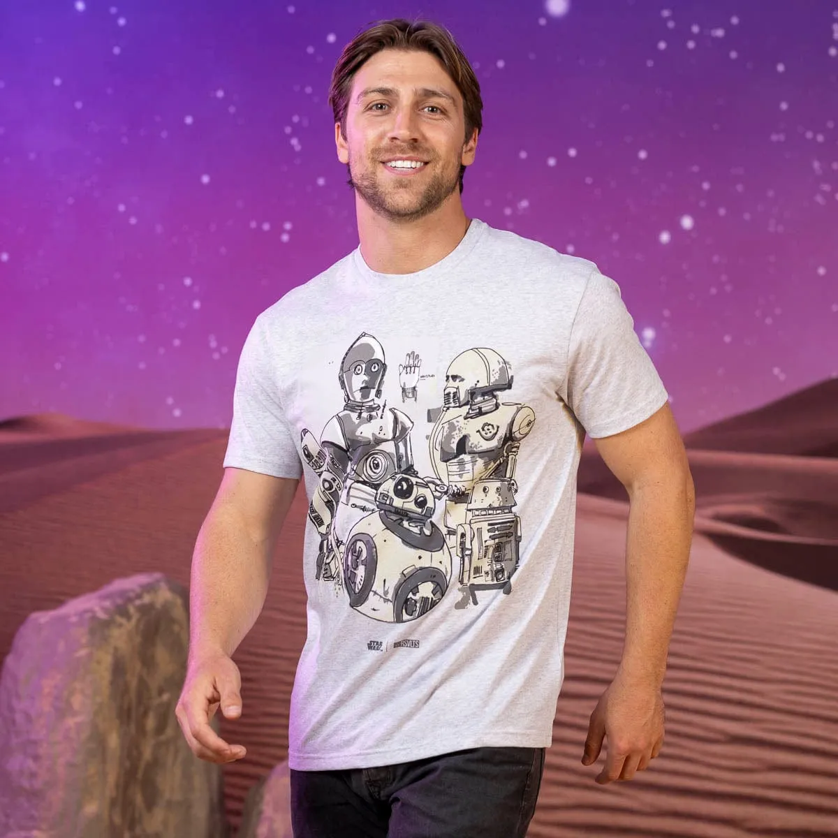 Star Wars™ "Droid Drawings" – Crewneck Tee