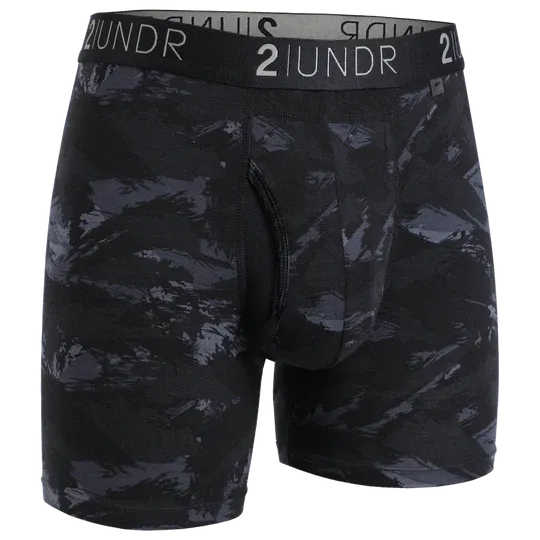 Swing Shift Boxer Brief - Black Storm