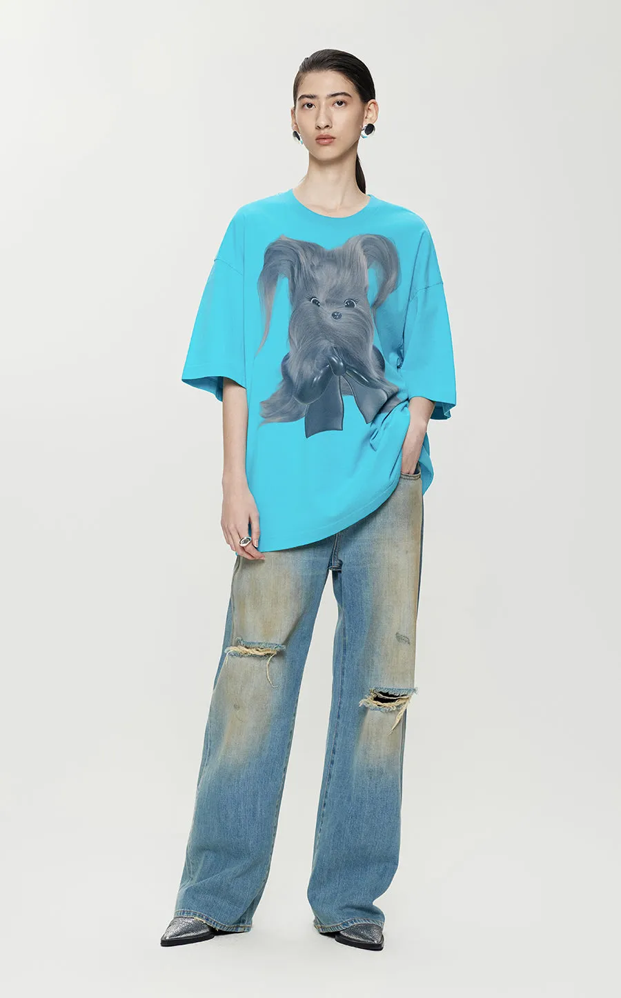 T-Shirt/JNBY Oversize Short-sleeved T-Shirt