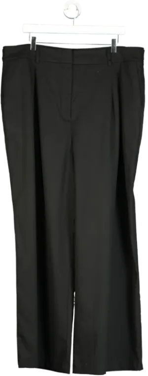TALA Black Everyday Tailoring Adjustable Wide Leg Trousers UK XXL