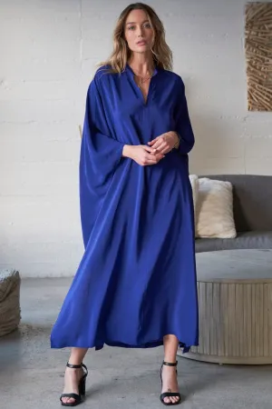 Talitha Silk Cobalt Caftan