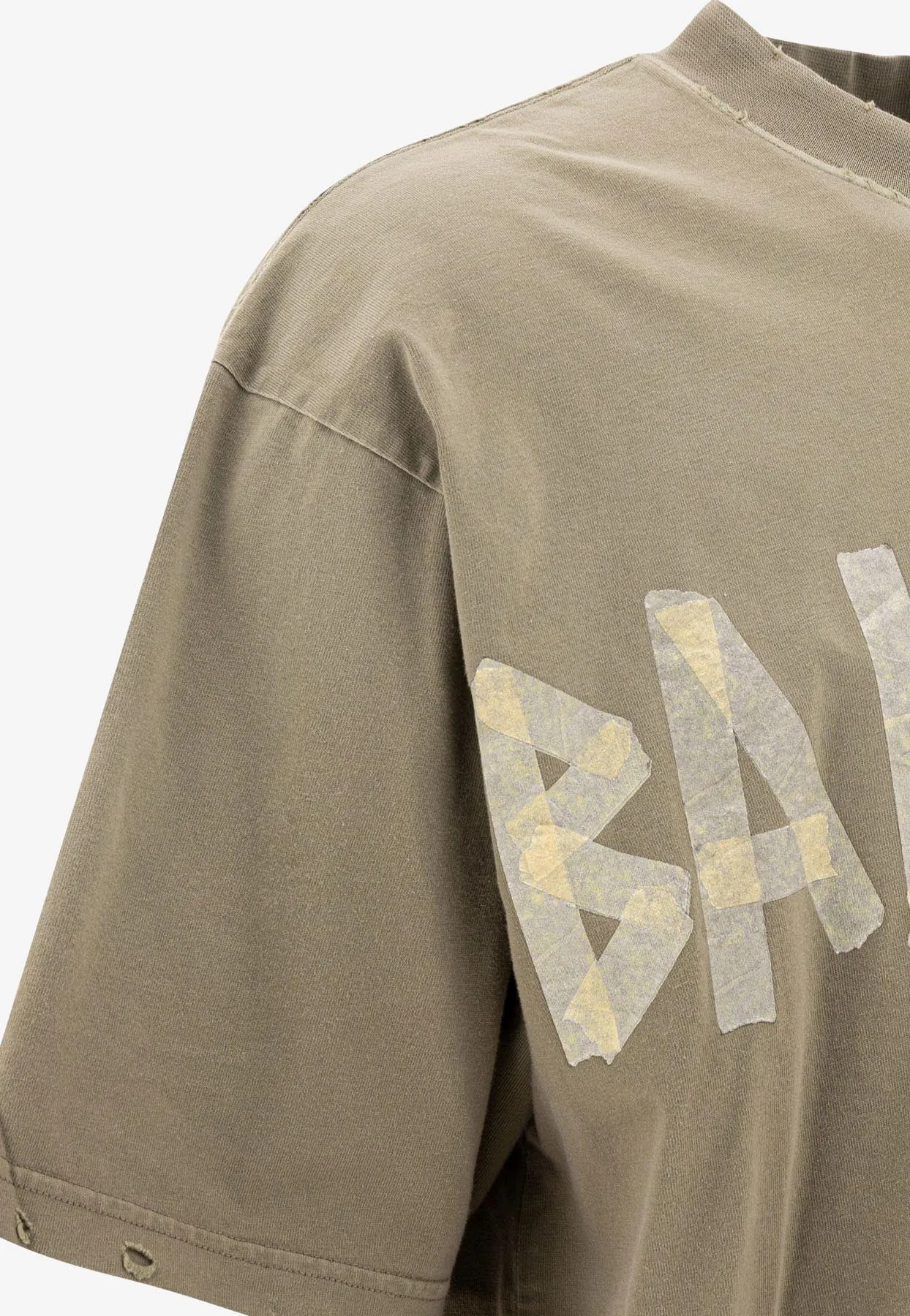 Tape Type Logo Print T-shirt