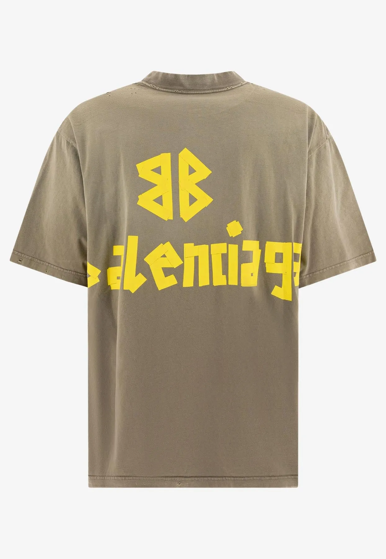 Tape Type Logo Print T-shirt