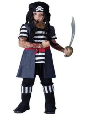 Tattoo Pirate Boy Children's Costume