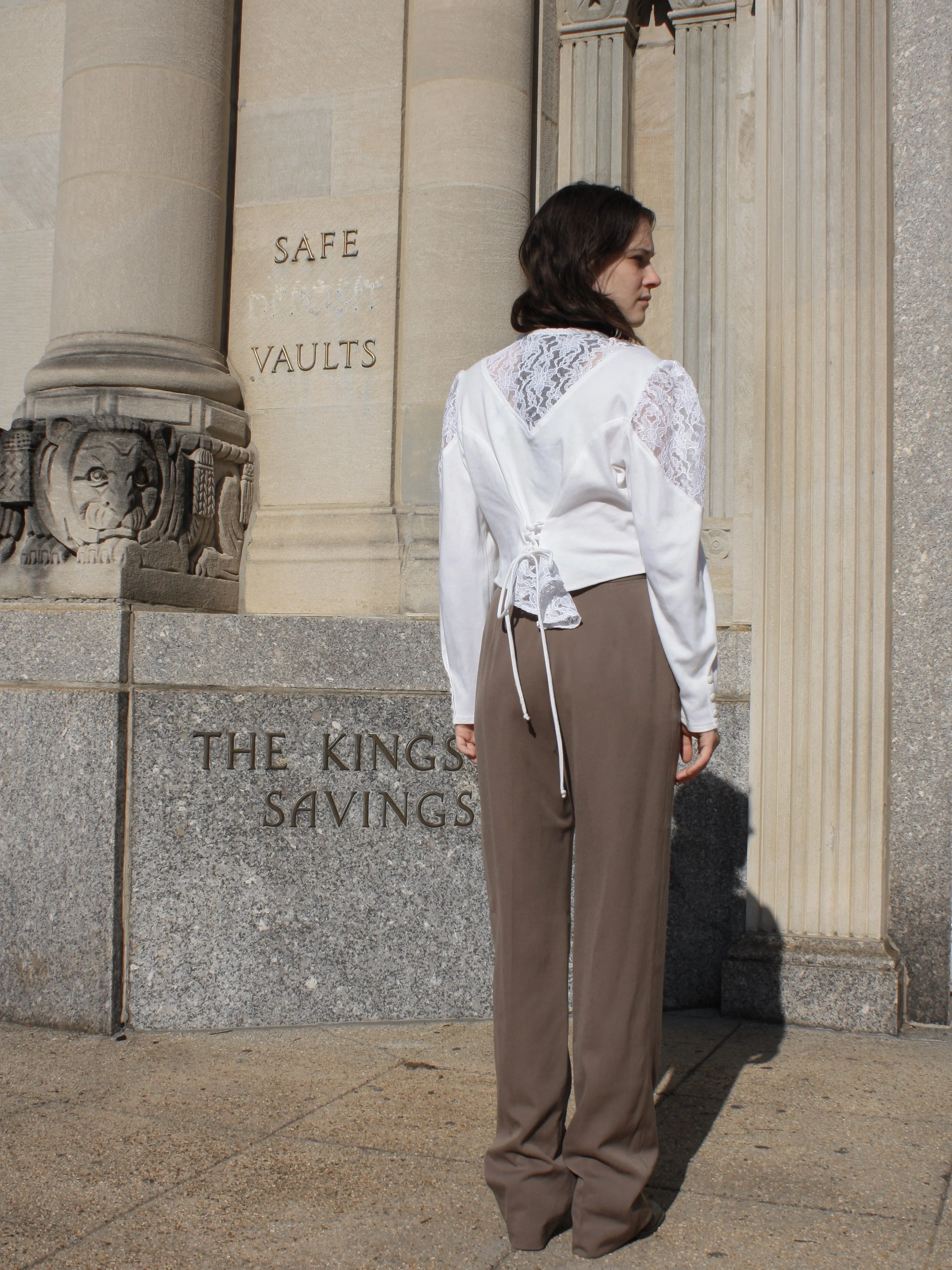 Taupe Wool Trousers