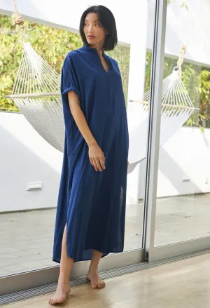 Teal Cotton Easy Shirt Dress - Sale