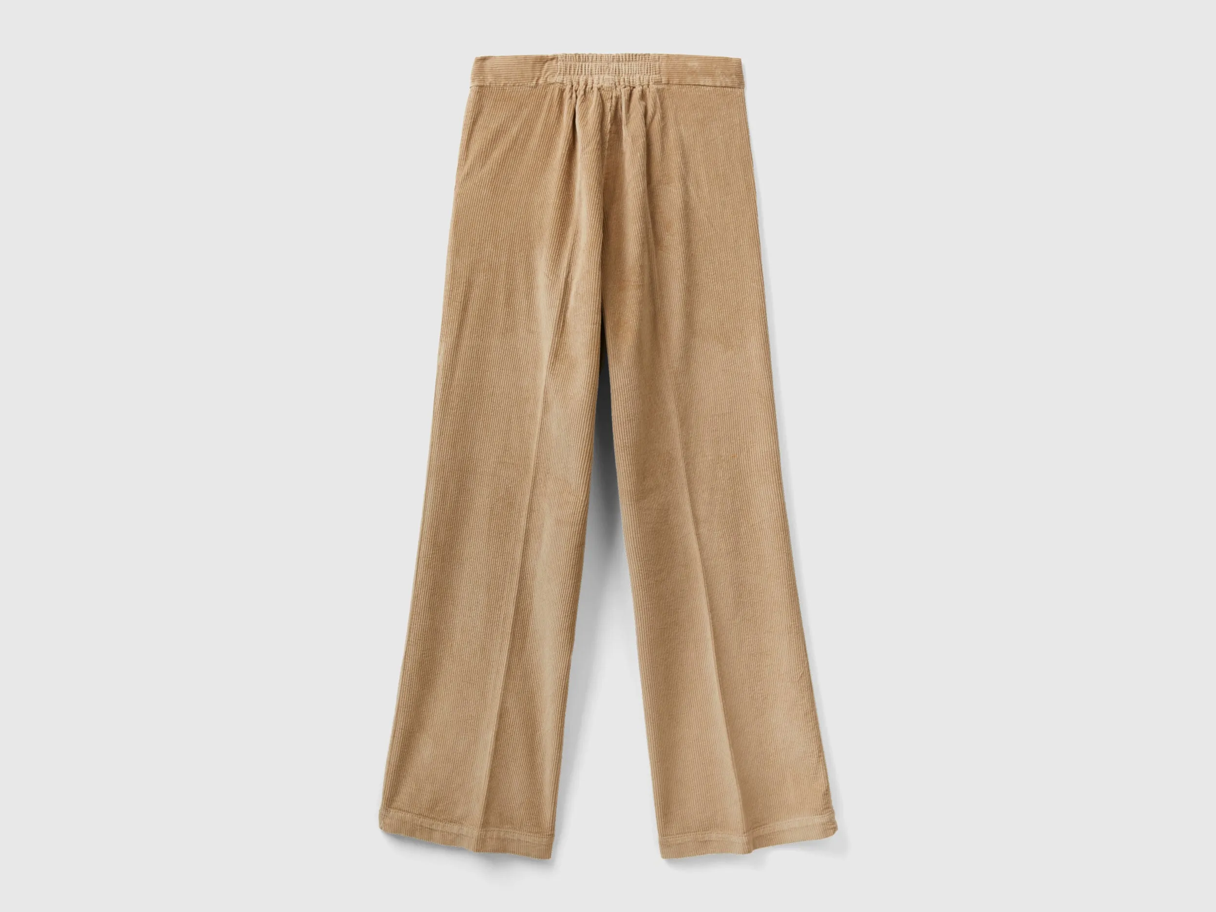 Textured Flared Fit Trousers