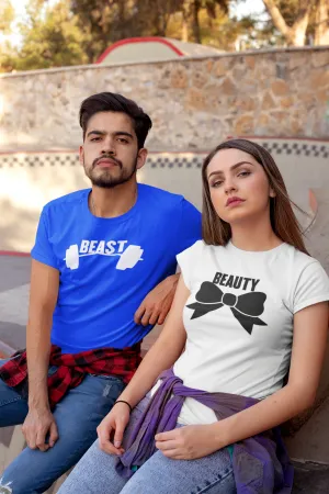 The Beauty and The Beast T-shirt Couple T-shirt, Valentine t-shirt.