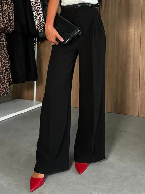 The Executive Trousers – High Waist Wide Leg Workwear Pants