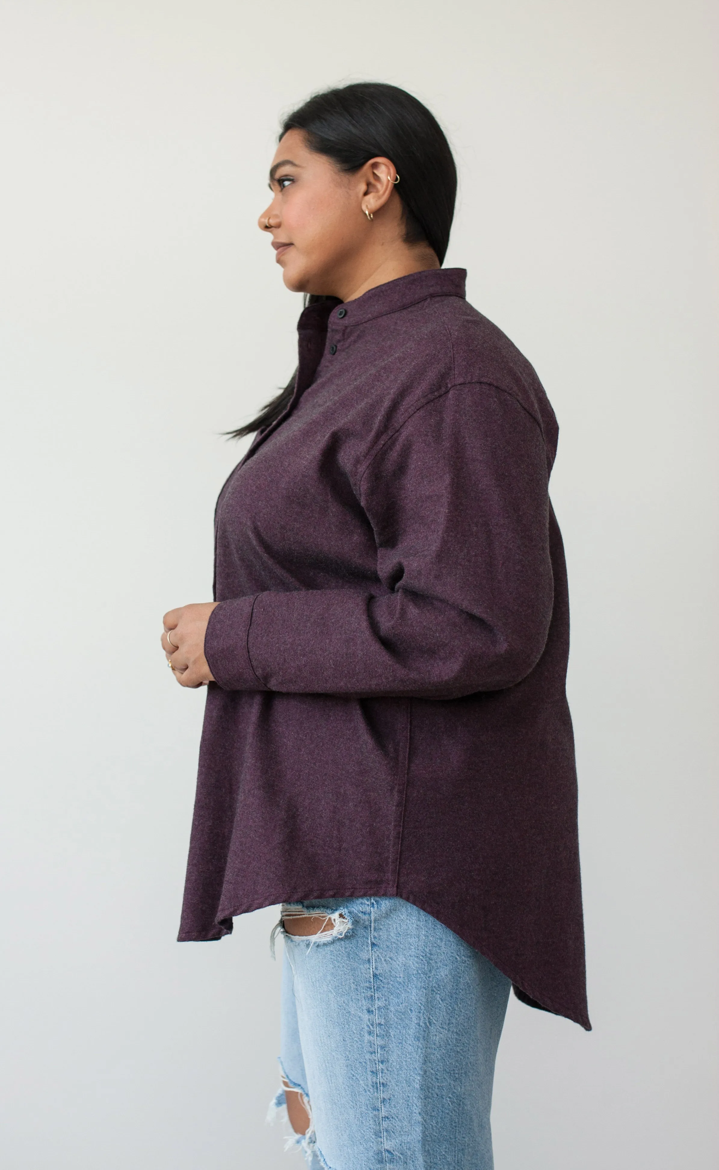 The Historian - Wayward Fit Tunic - Cotton Cashmere Flannel