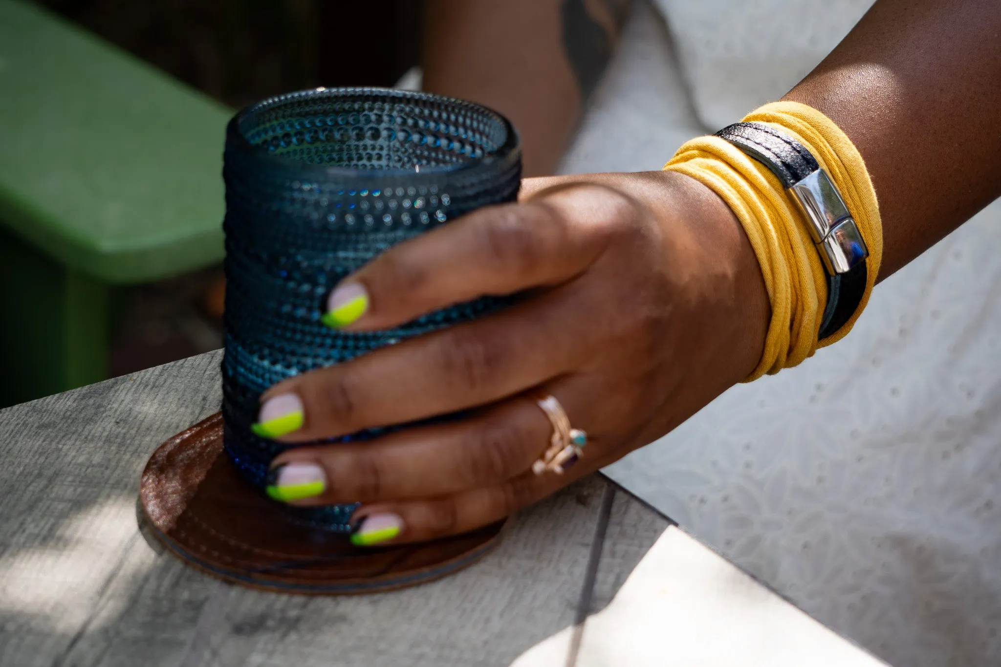 Threads for Hope Bracelet / Teal