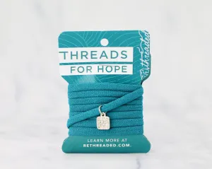 Threads for Hope Bracelet / Teal