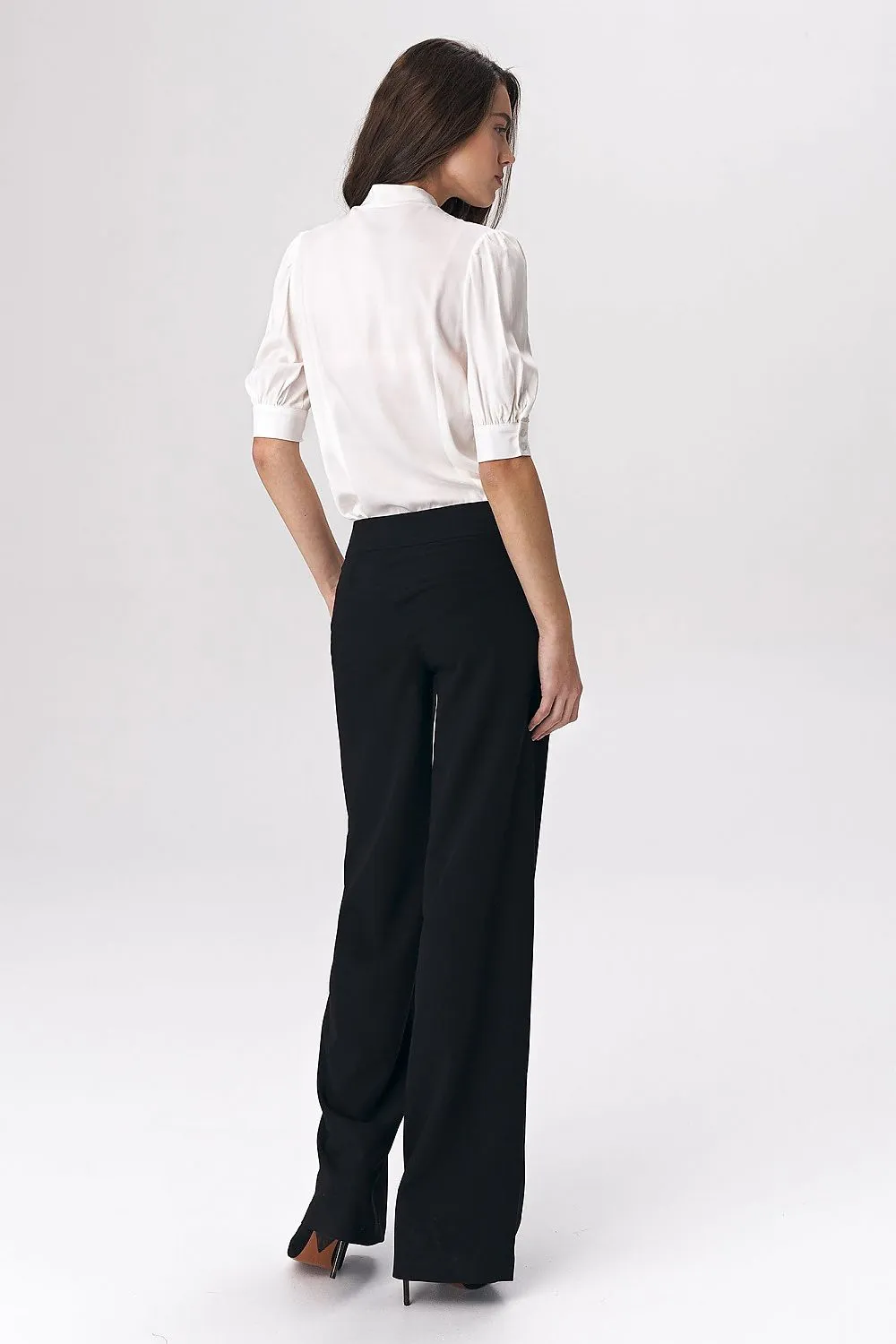 Tie-Neck Bustier Sleeve Blouse