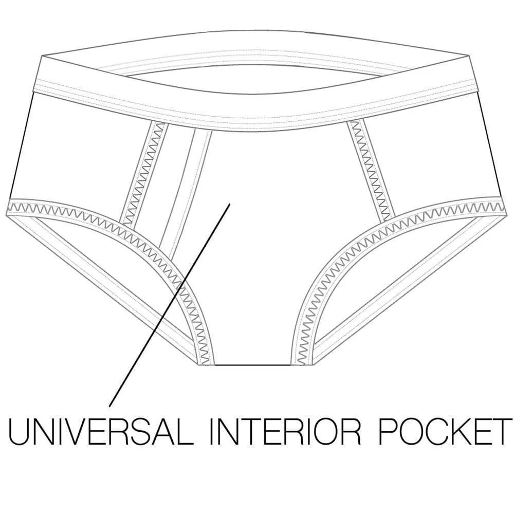 Top Loading Brief Packing Underwear - Claret
