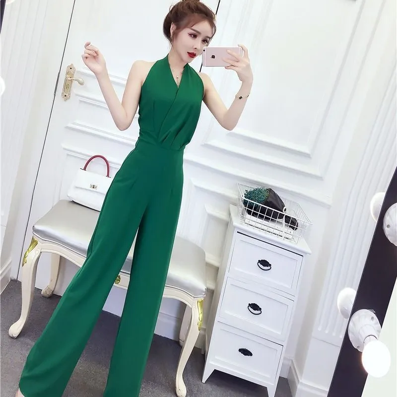 Trousers wide-leg jumpsuit