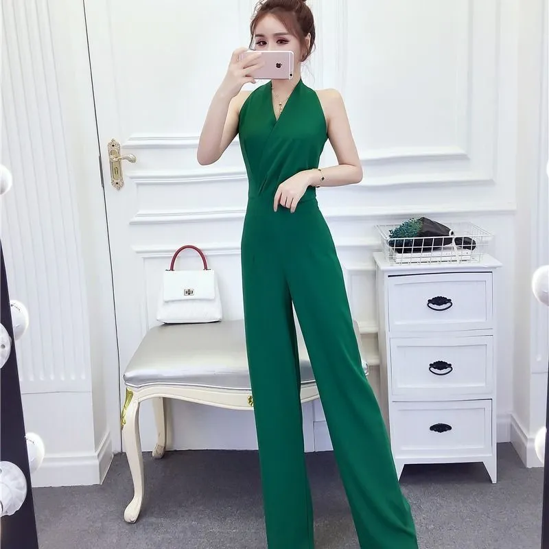 Trousers wide-leg jumpsuit