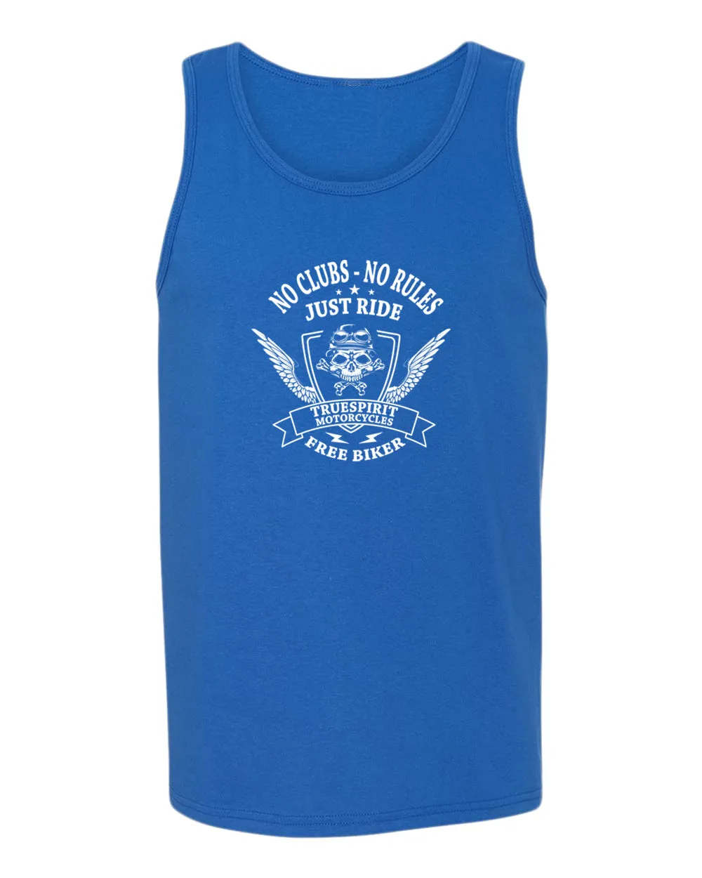 Truespirit motorcycle, no clubs, no rules tank top