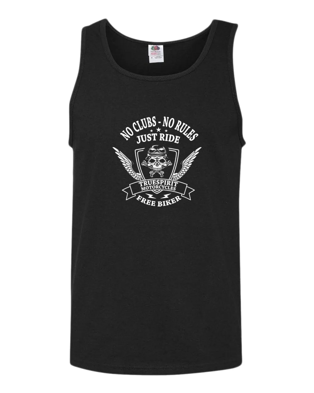 Truespirit motorcycle, no clubs, no rules tank top