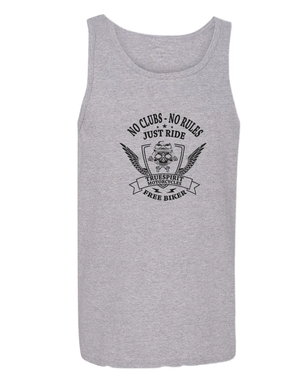 Truespirit motorcycle, no clubs, no rules tank top