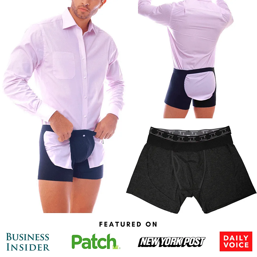 Tucked Trunks Black (3 Briefs)
