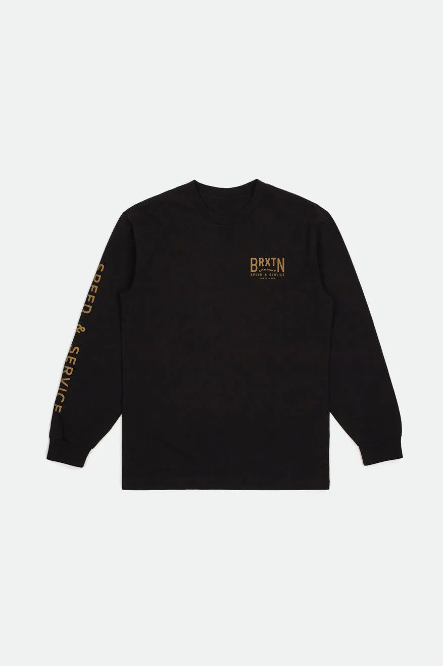 Tune Up L/S Standard Tee - Black