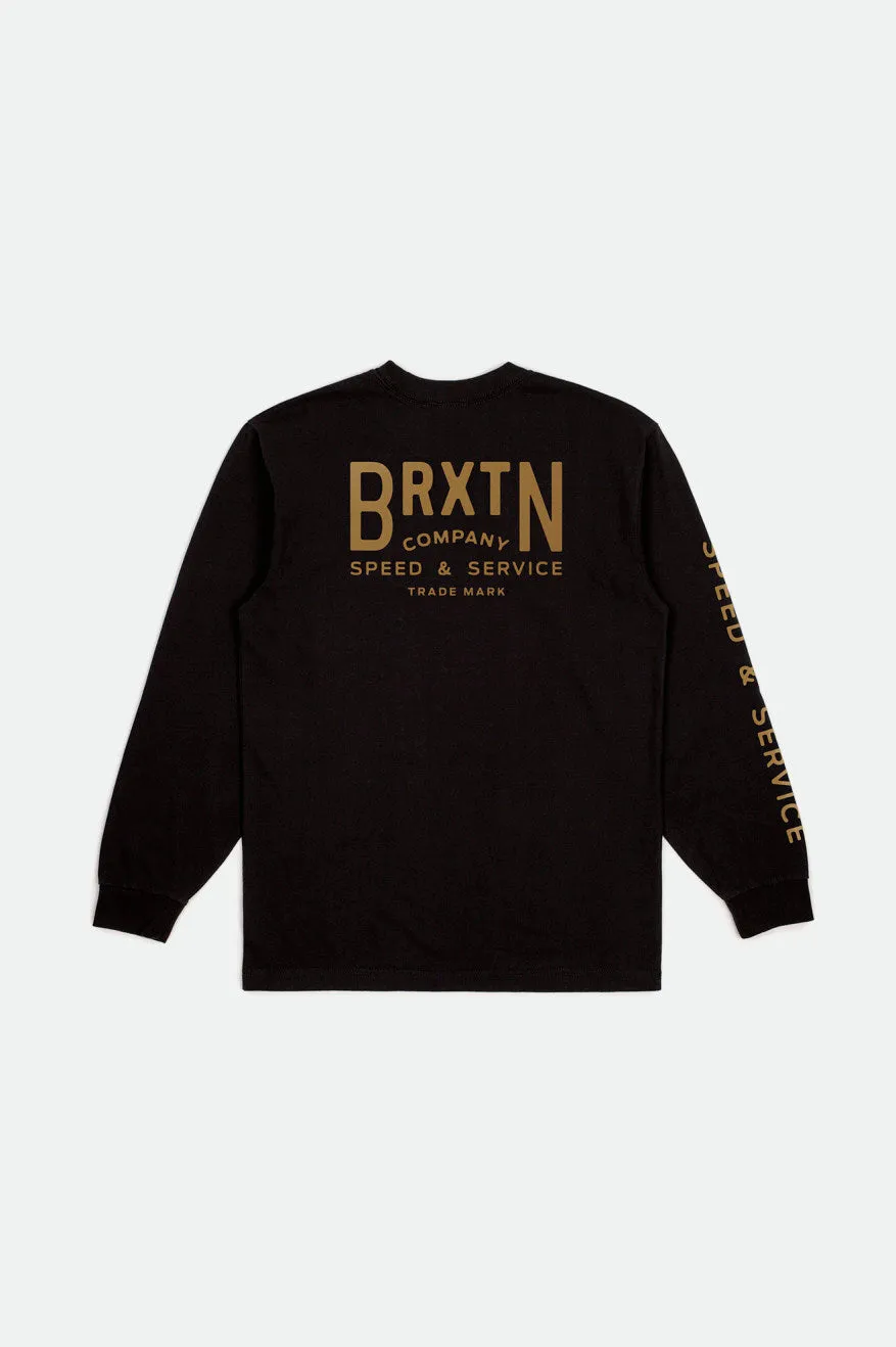 Tune Up L/S Standard Tee - Black