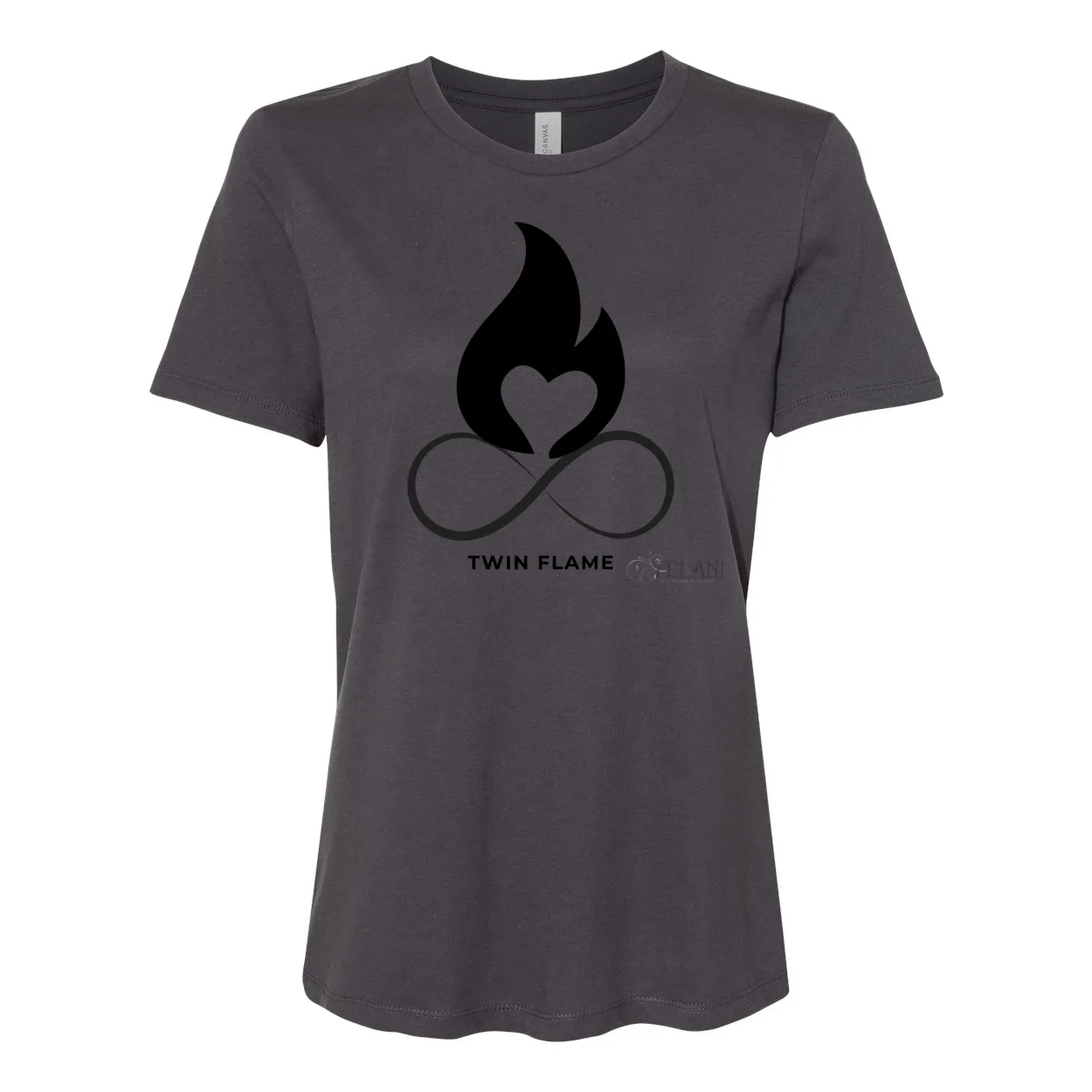 Twin Flame Women's Relaxed Jersey Tee – 100% Cotton, Inspirational Design