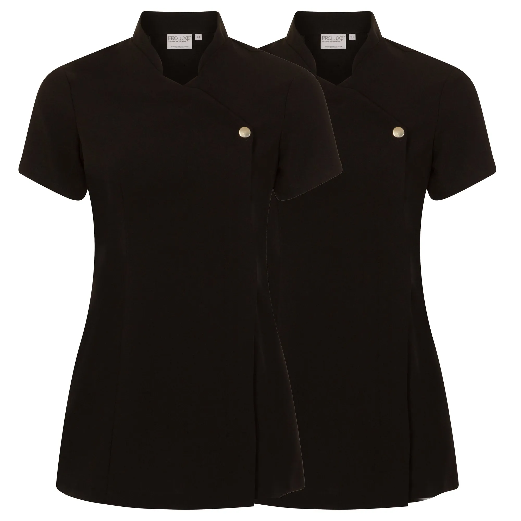 Twin Pack - Proluxe Press Stud Salon Tunic