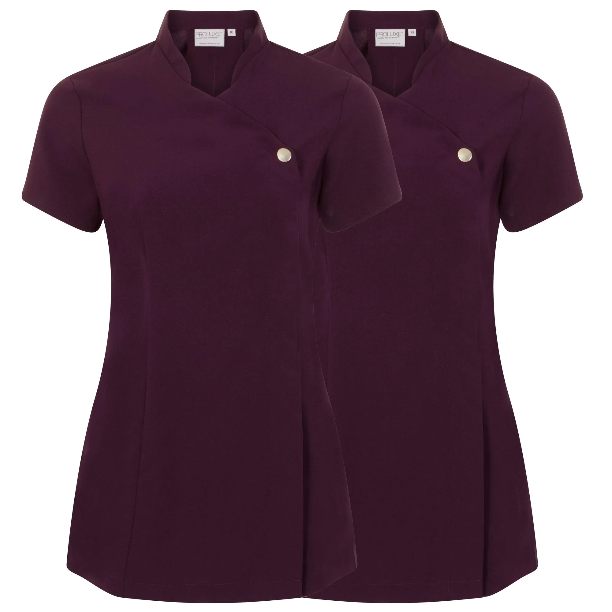 Twin Pack - Proluxe Press Stud Salon Tunic