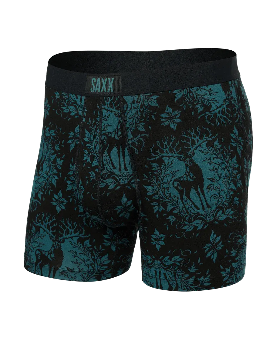 Ultra Boxer Brief - Deer Damask-Black