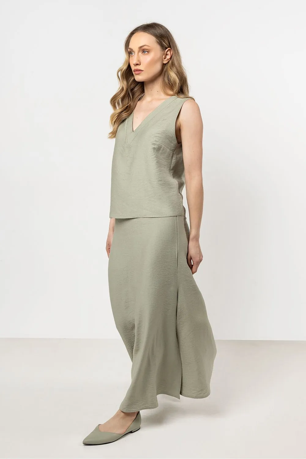 V-Neck Fitted Luxury Blouse