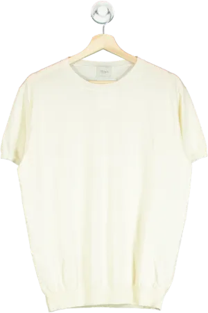 Velasca Cream Short-Sleeve Jumper UK M