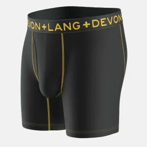 Venture Boxer Brief - Black Yellow