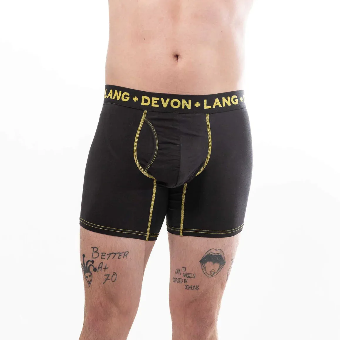 Venture Boxer Brief - Black Yellow