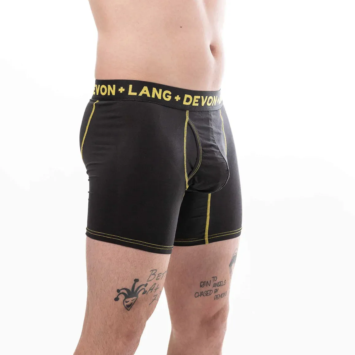 Venture Boxer Brief - Black Yellow