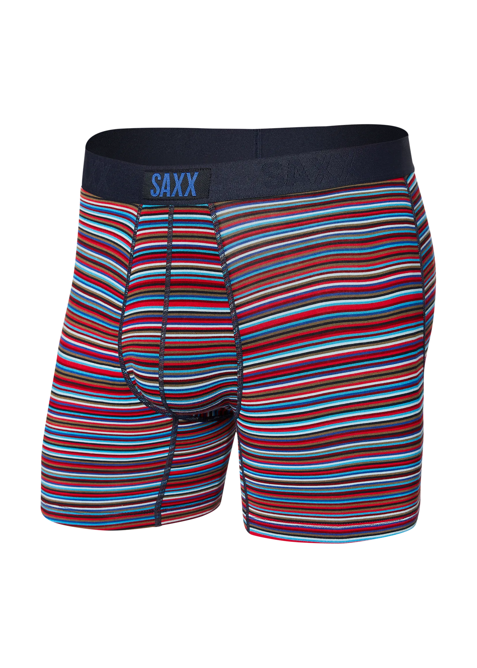 Vibe Boxer Brief - Blue Vibrant Stripe