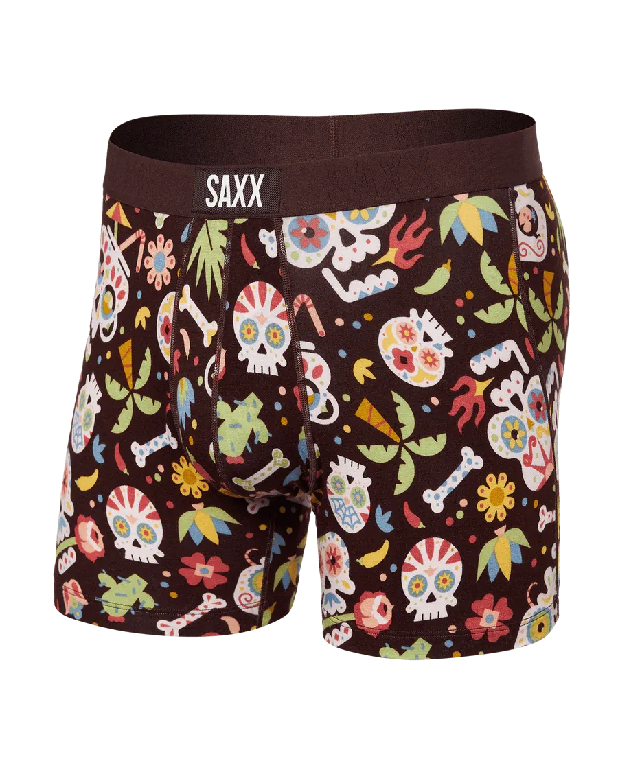 Vibe Boxer Brief - Dia De Los Muertos-Fudge