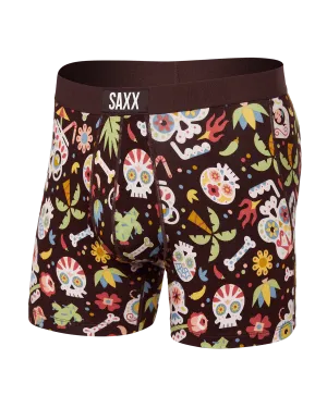 Vibe Boxer Brief - Dia De Los Muertos-Fudge