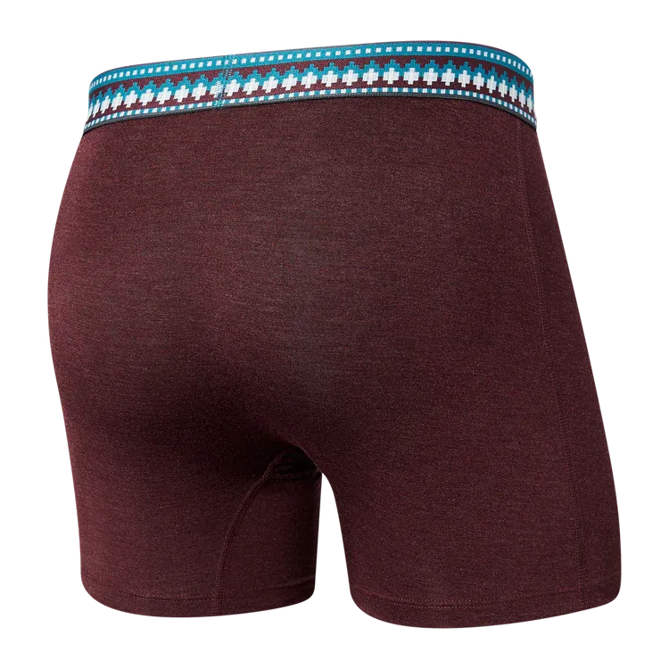 Vibe Boxer Brief - Plum Heather/Sweater Waistband
