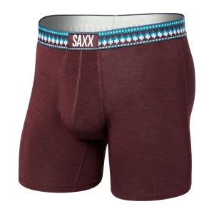 Vibe Boxer Brief - Plum Heather/Sweater Waistband