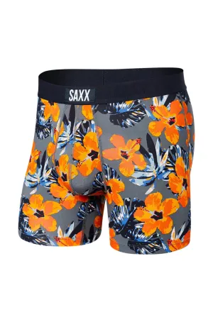 Vibe Boxer Brief - Solar Hibiscus Grey
