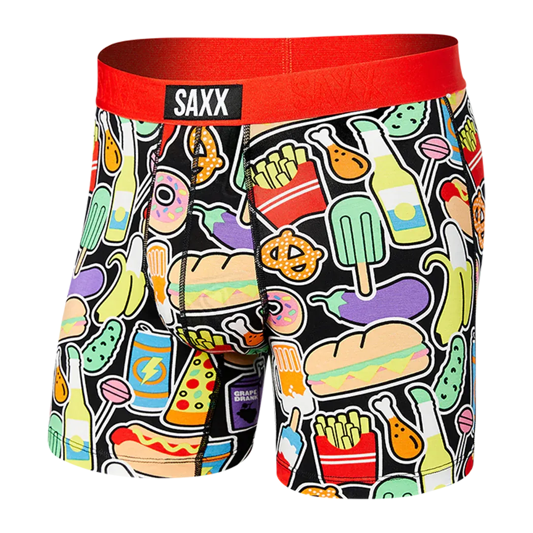 Vibe Super Soft Boxer Brief - Sticker Snacks Multi