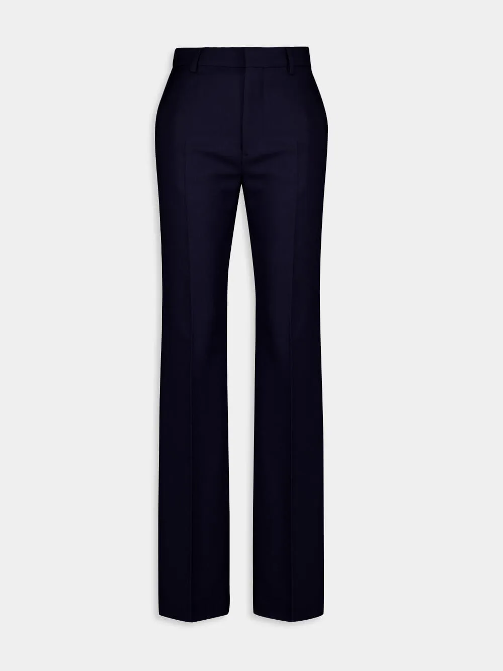 Virgin Wool Wide-Leg Trousers