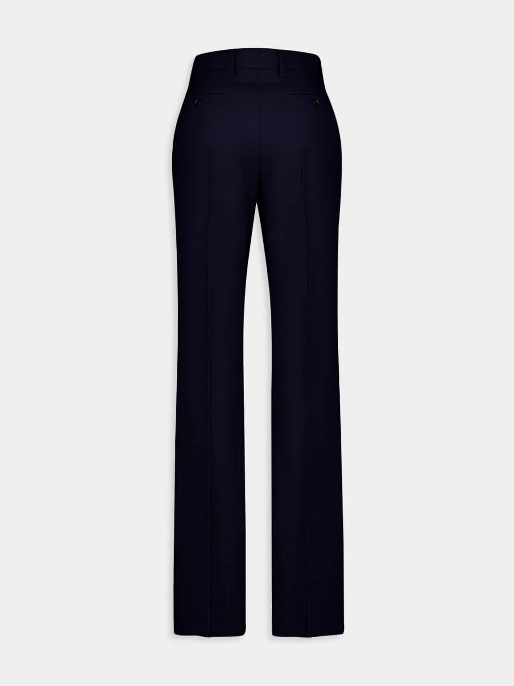 Virgin Wool Wide-Leg Trousers