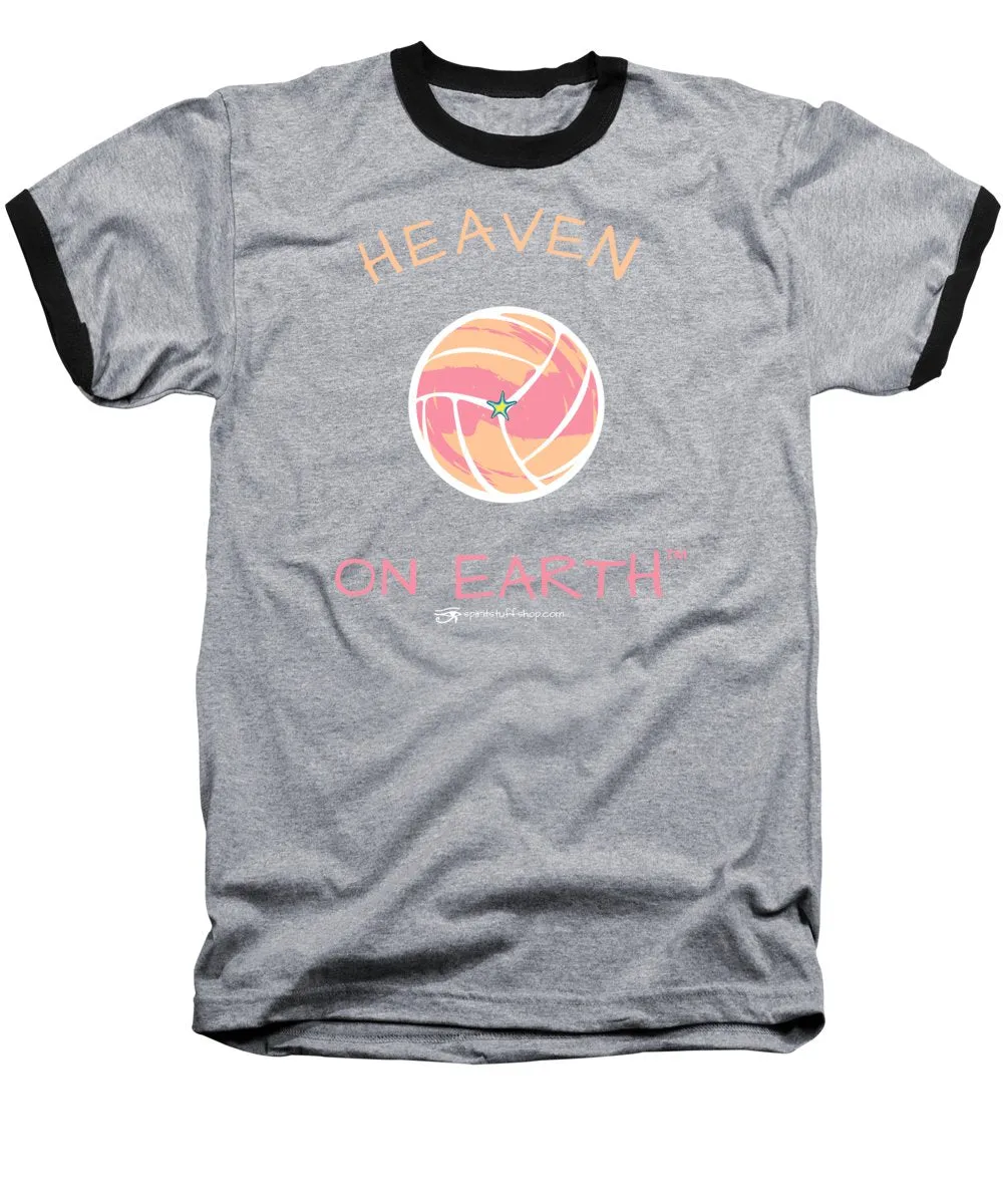 Volleyball Heaven On Earth - Baseball T-Shirt