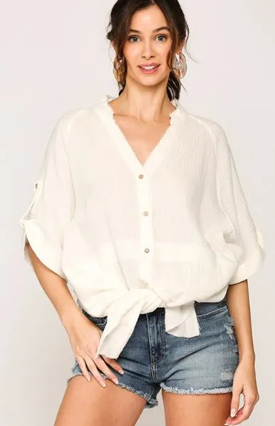 WAVERLY BUTTON DOWN TOP
